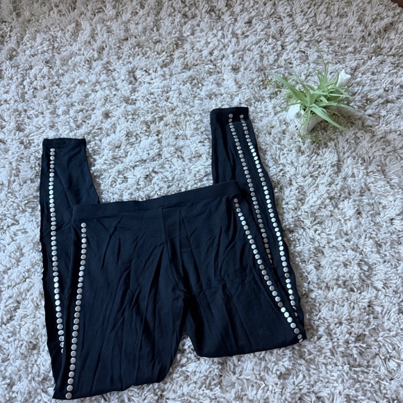 Comfortable Tart Black Modal-Spandex Blend bling metallic goth unique vintage Y2 - Picture 2 of 6